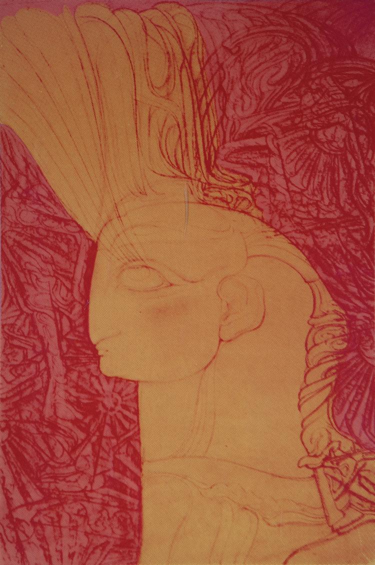 Hauptbild zu Objekt, Untitled (head of a cherub), ca. 1982, Ernst Fuchs, 160C 537