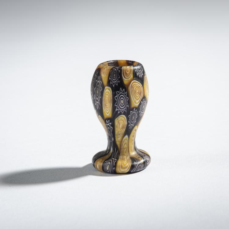 Hauptbild zu Objekt, Miniature 'Murrine' vase, c. 1905, Toso, Fratelli, Murano, 161B 237