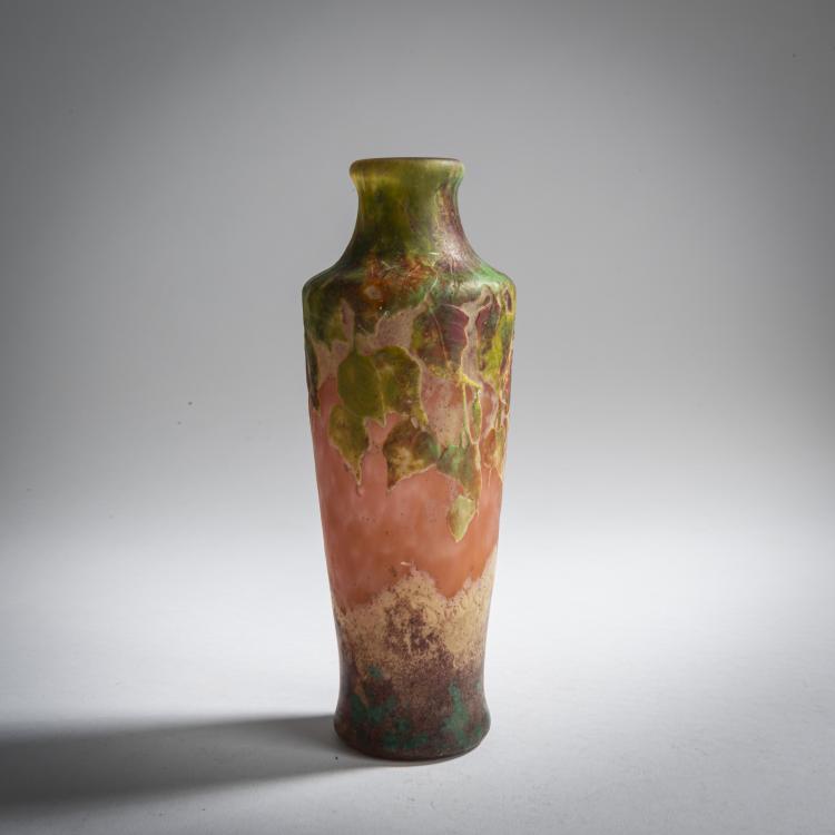 Hauptbild zu Objekt, Vase 'Feuilles d'automne, p&acirc;te grise', um 1910, Daum Fr&egrave;res, Nancy, 159B 139