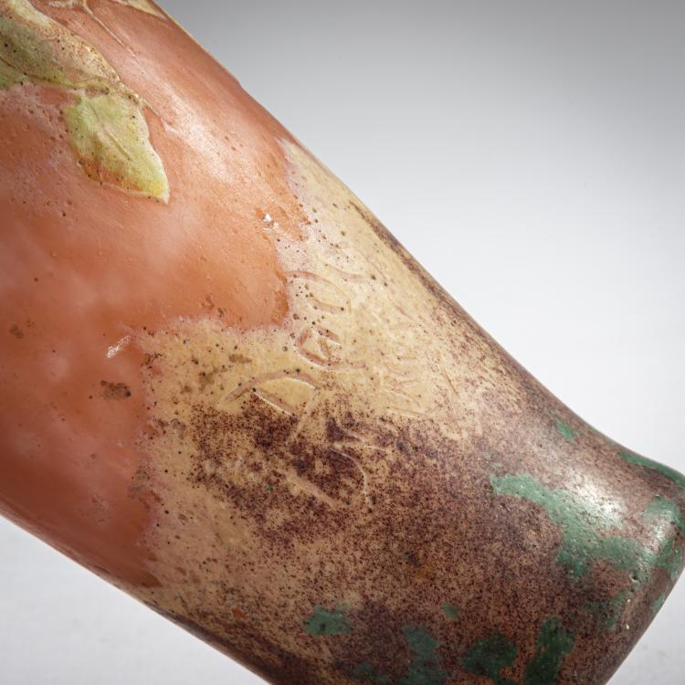 Bild 3 zu Objekt, Vase 'Feuilles d'automne, p&acirc;te grise', um 1910, Daum Fr&egrave;res, Nancy, 159B 139