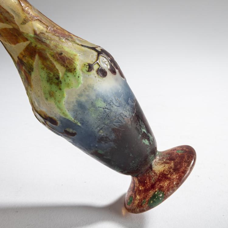 Bild 4 zu Objekt, Enghalsvase 'Vigne vierge', um 1910, Daum Fr&egrave;res, Nancy, 159B 140