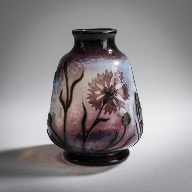 Hauptbild zu Objekt, Martel&eacute;-Vase 'Bleuets', 1900-03, Daum Fr&egrave;res, Nancy, 159B 97