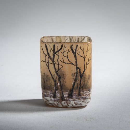 Miniature vase 'Crépuscule neige' or 'Paysage hiver', c. 1906