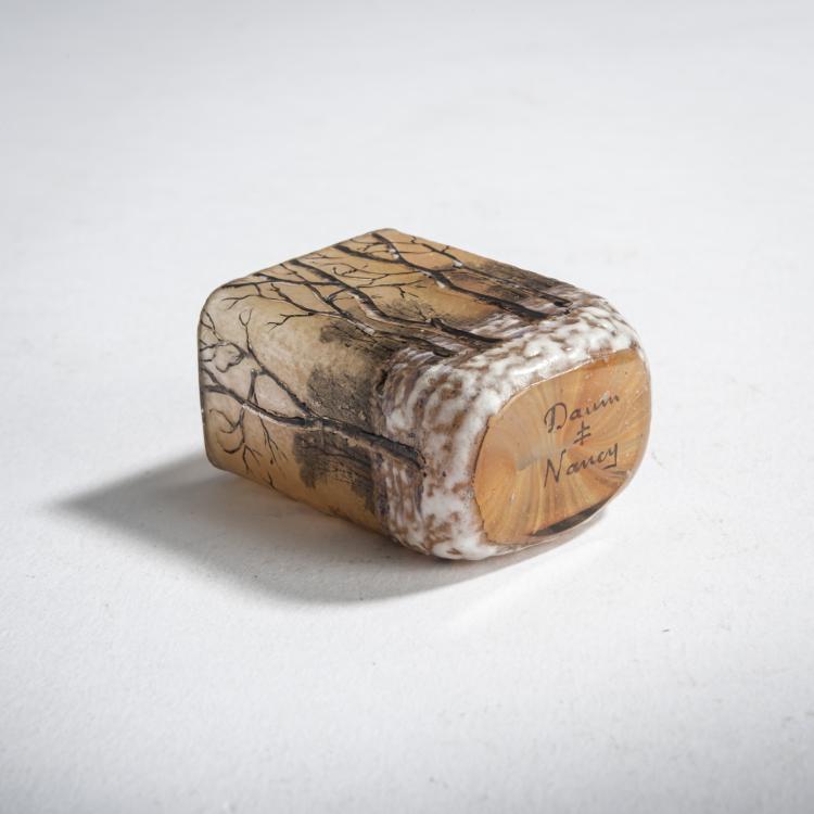 Bild 4 zu Objekt, Miniatur-Vase 'Cr&eacute;puscule neige' oder 'Paysage hiver', um 1902, Daum Fr&egrave;res, Nancy, 159B 107