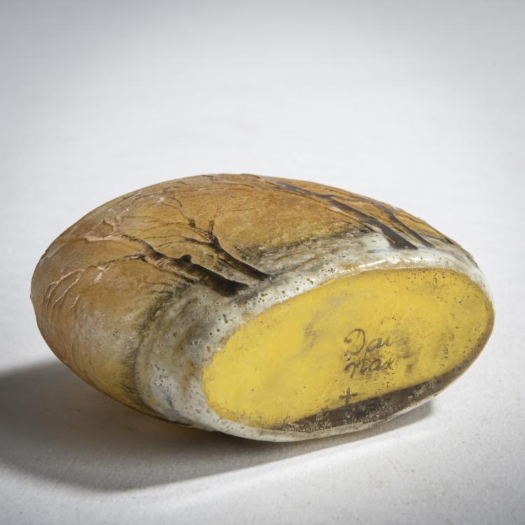 Bild 3 zu Objekt, Miniatur-Vase 'Cr&eacute;puscule neige' oder 'Paysage hiver', um 1902, Daum Fr&egrave;res, Nancy, 159B 106