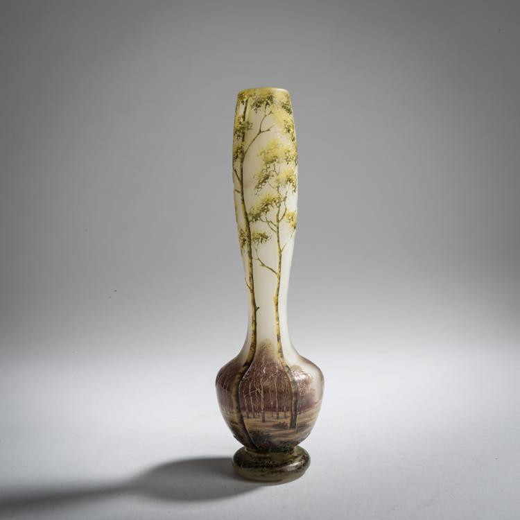 Hauptbild zu Objekt, Vase 'Paysage en &eacute;t&eacute;', 1903-05, Daum Fr&egrave;res, Nancy, 159B 108