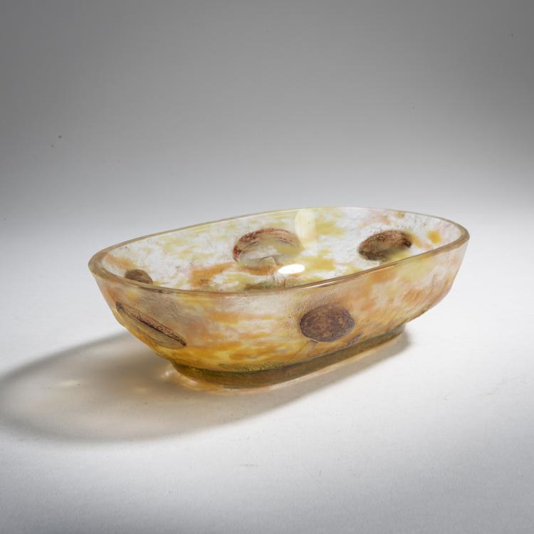 Bild 1 zu Objekt, Schale 'Champignons', um 1907, Daum Fr&egrave;res, Nancy, 159B 118