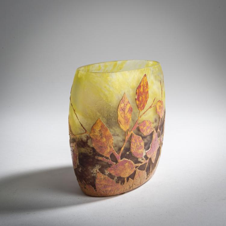 Bild 1 zu Objekt, Vase 'Feuilles en Automne', um 1910, Daum Fr&egrave;res, Nancy, 159B 142