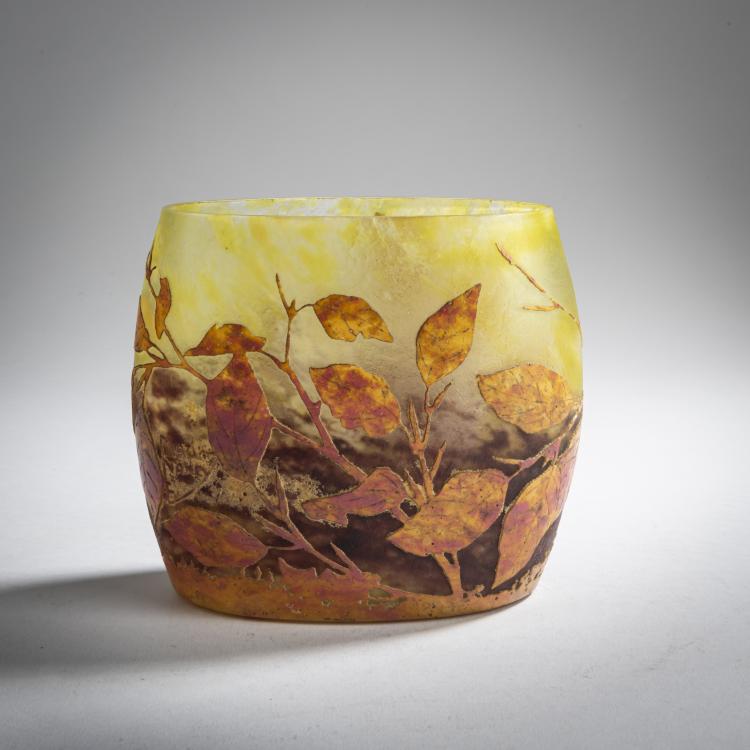 Bild 2 zu Objekt, Vase 'Feuilles en Automne', um 1910, Daum Fr&egrave;res, Nancy, 159B 142