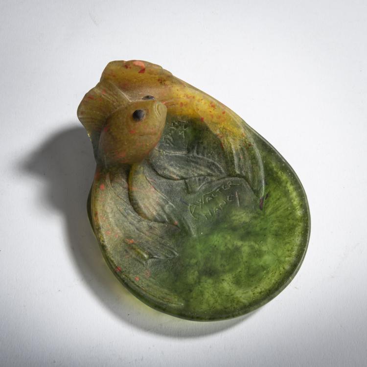 Hauptbild zu Objekt, Vide-poches 'Poissons rouge', um 1925, Walter, Amalric, Nancy, 159B 296