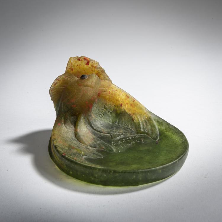 Bild 1 zu Objekt, Vide-poches 'Poissons rouge', um 1925, Walter, Amalric, Nancy, 159B 296