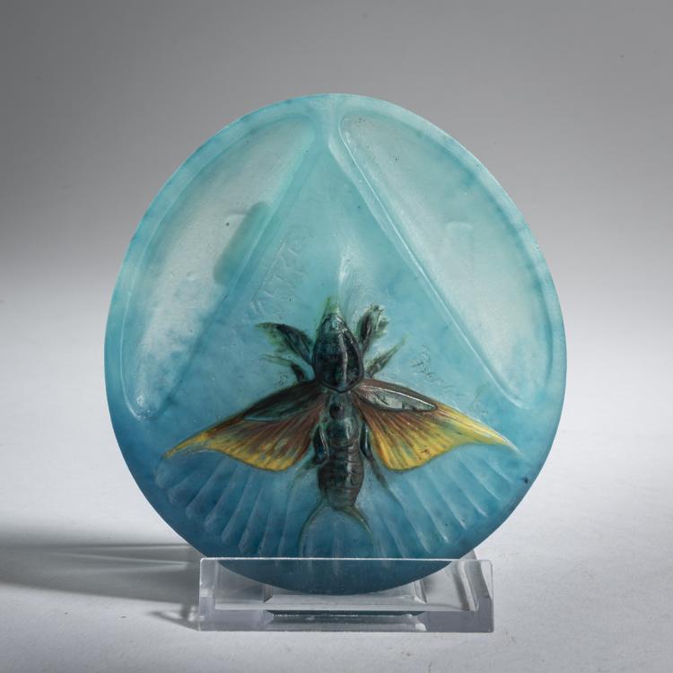 Bild 1 zu Objekt, Kleine Schale 'Papillon de Nuit', um 1921, Walter, Amalric, Nancy, 159B 291