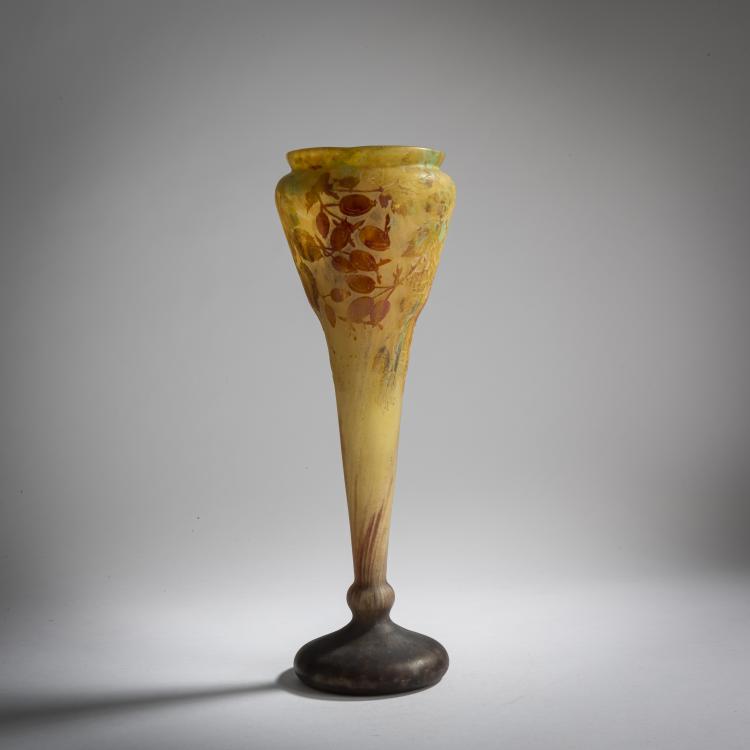 Bild 1 zu Objekt, Gro&szlig;e Vase '&Eacute;glantine', um 1910, Daum Fr&egrave;res, Nancy, 159B 144