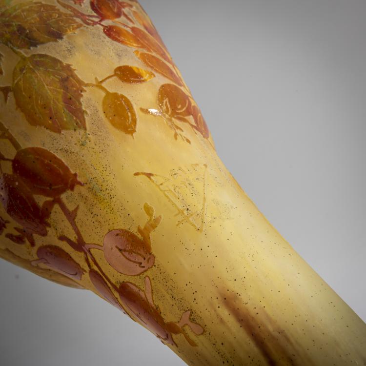 Bild 3 zu Objekt, Gro&szlig;e Vase '&Eacute;glantine', um 1910, Daum Fr&egrave;res, Nancy, 159B 144