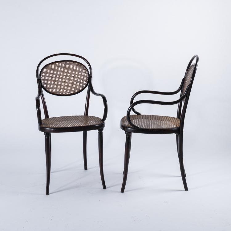 Bild 1 zu Objekt, 2 armchairs' No. 11', 1861-62, Thonet, Wien, 159C 631