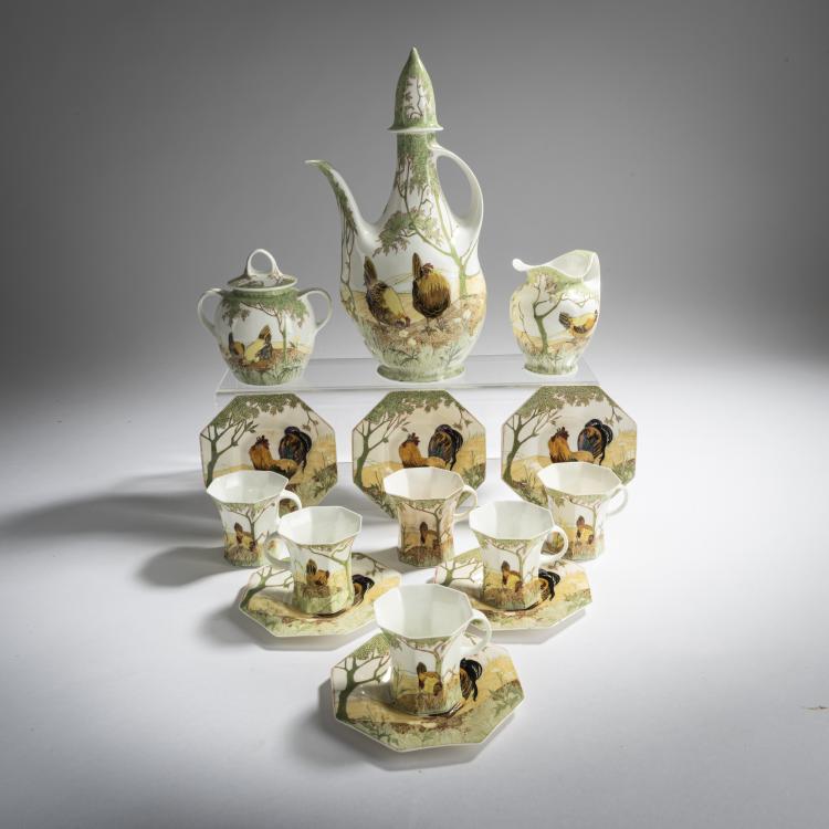 Bild 1 zu Objekt, Mocha service, 1908, Samuel Schellink, Rozenburg, Den Haag, 159C 589