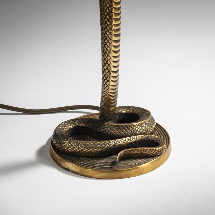 Bild 4 zu Objekt, Table light with snake base, 1920-26, Daum Fr&egrave;res, Nancy, 159B 151