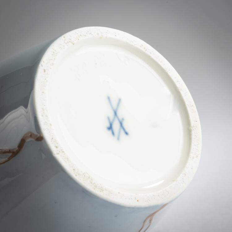 Bild 3 zu Objekt, Deckelvase mit Klematis, um 1898, Rudolf Hentschel,Julius Hentschel, Meissen, StPM, 159C 517