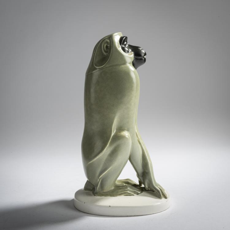Hauptbild zu Objekt, Baboon, c. 1912-16, Eduard Klablena, Langenzersdorf, 159C 540