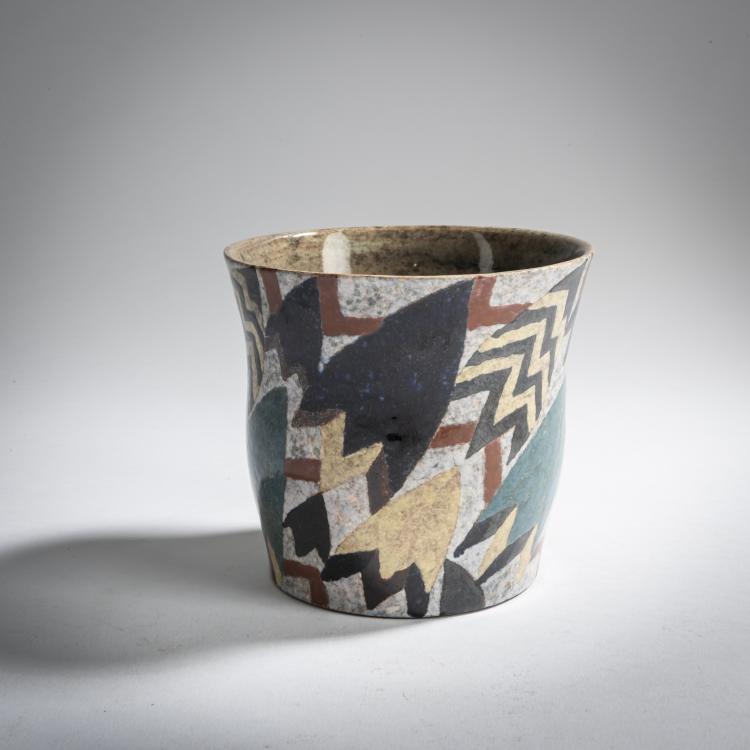 Bild 1 zu Objekt, Cachepot 'Leaves', c. 1920, Eduard Klablena, Langenzersdorf, 159C 546
