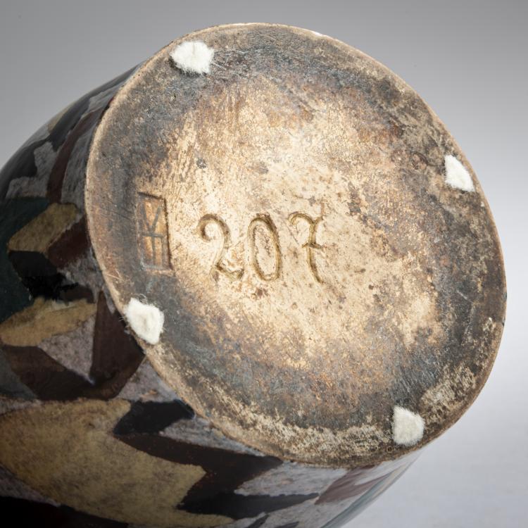 Bild 3 zu Objekt, Cachepot 'Leaves', c. 1920, Eduard Klablena, Langenzersdorf, 159C 546