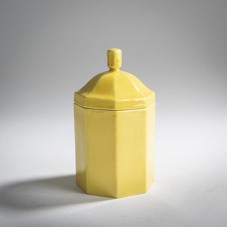 Hauptbild zu Objekt, Jar, c. 1910, Bertold L&ouml;ffler,Michael Powolny, Gmundner Keramik, 159C 549