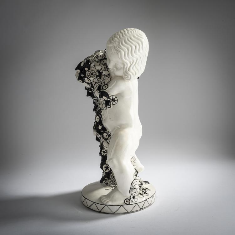 Bild 1 zu Objekt, Putto with Flowers (Spring), c. 1907, Michael Powolny, Gmundner Keramik, 159C 552