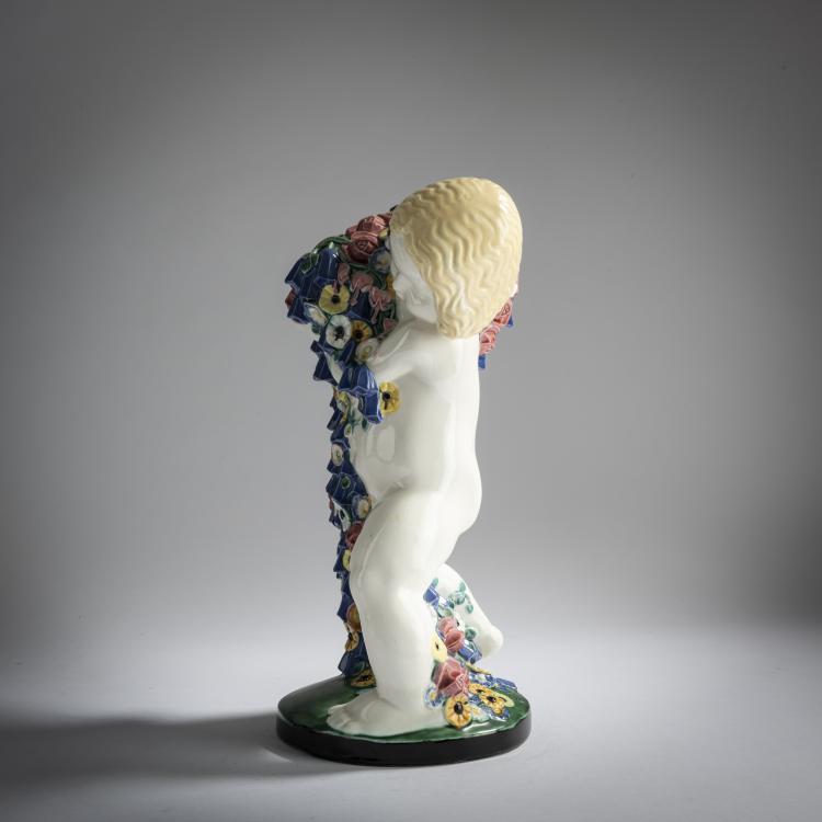 Bild 3 zu Objekt, Putto with Flowers (Spring), c. 1907, Michael Powolny, Wiener Keramik, 159C 551