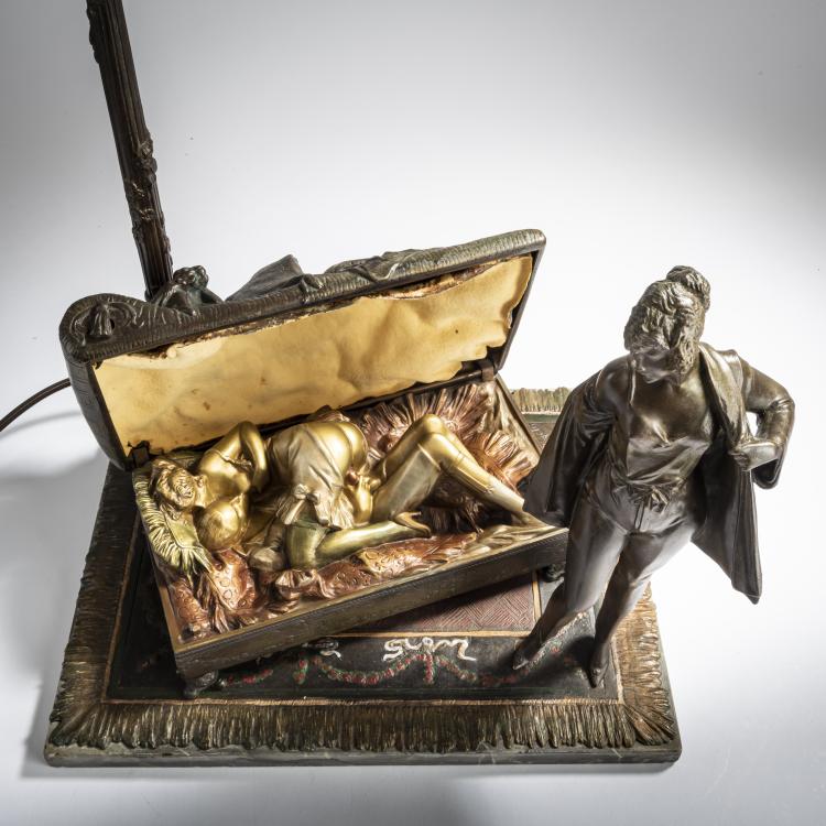 Bild 2 zu Objekt, Erotic table light 'The monkey's secret', c. 1928, Bruno Zach, 159C 402