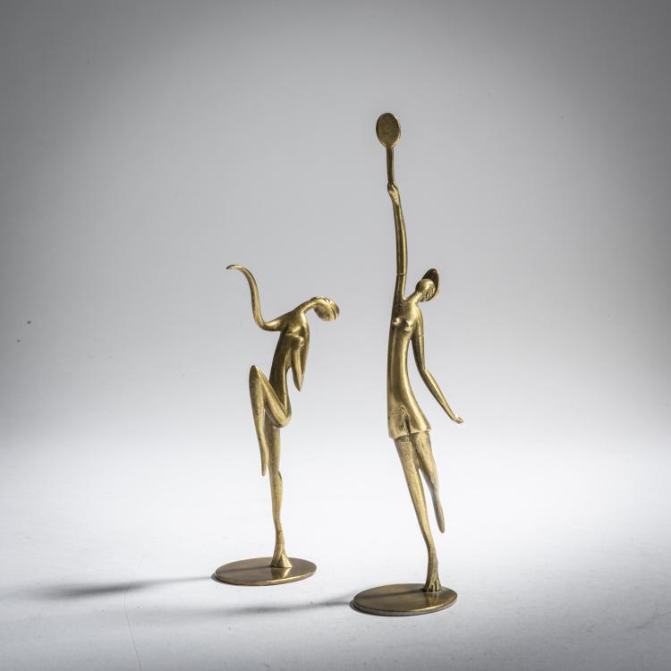 Bild 1 zu Objekt, 2 sportswomen, c. 1928, Karl Hagenauer, Hagenauer, Wien, 159C 362