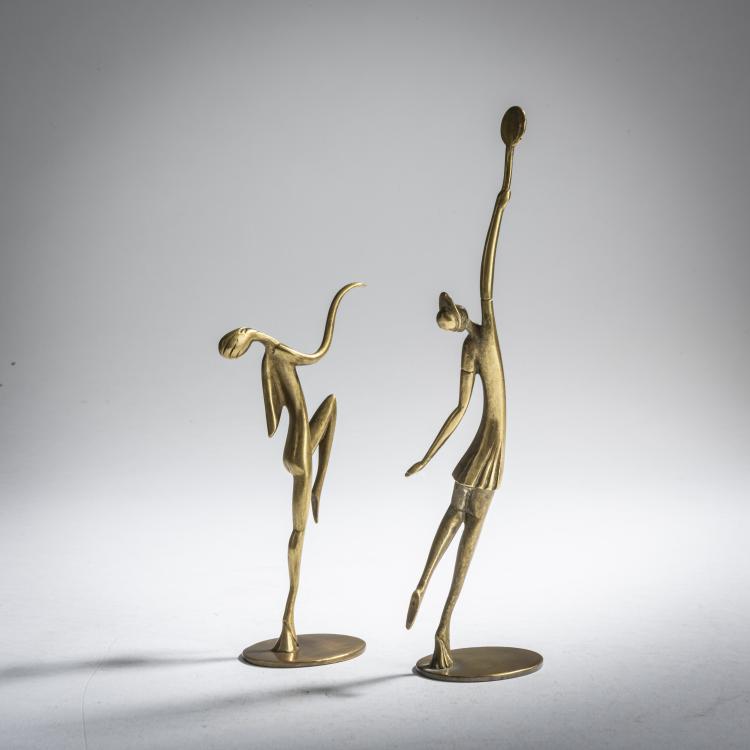 Bild 2 zu Objekt, 2 sportswomen, c. 1928, Karl Hagenauer, Hagenauer, Wien, 159C 362