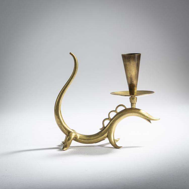 Hauptbild zu Objekt, Fabeltier-Leuchter, um 1928, Karl Hagenauer, Hagenauer, Wien, 159C 361