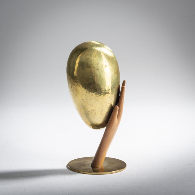Bild 1 zu Objekt, Supported head in hand, c. 1950, Karl Hagenauer, Hagenauer, Wien, 159C 364