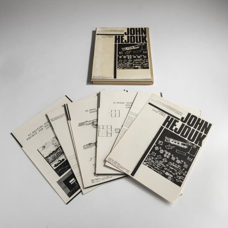 Bild 1 zu Objekt, Exhib. Cat. 'John Hejduk. Works 1950-1983', 1983, John Hejduk, ETH Z&uuml;rich, 163D 681