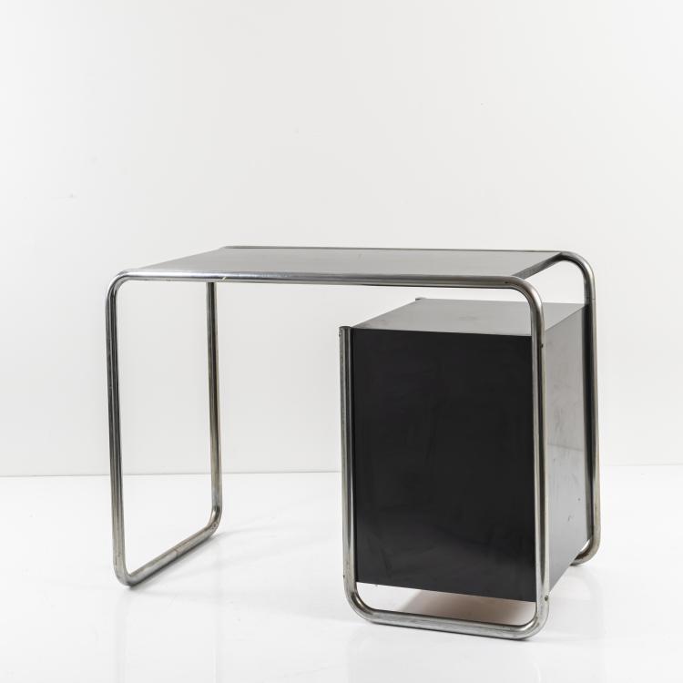 Bild 8 zu Objekt, Schreibtisch 'B 21/1', 1955, Thonet, Frankenberg, 160A 90