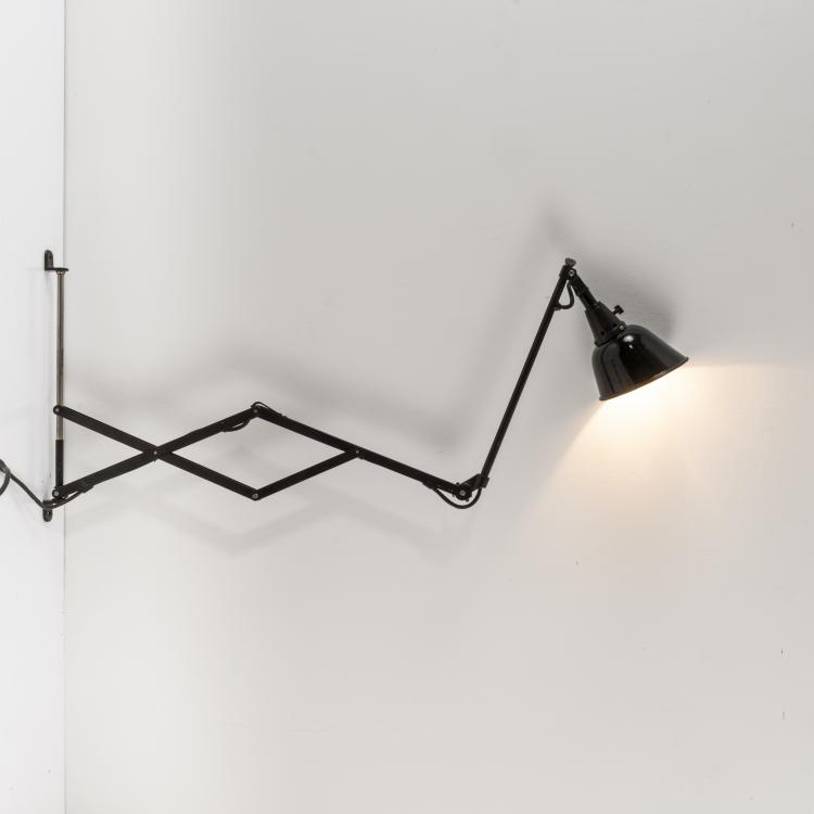 Bild 1 zu Objekt, Scherenleuchte 'Wandarm Nr. 110 Gr&ouml;&szlig;e I', um 1926, Curt Fischer, Industriewerke Auma; R&ouml;nneberger & Fischer; Midgard, 158B 335