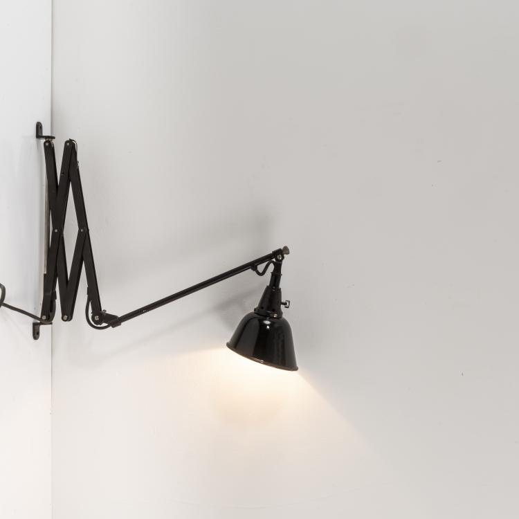 Bild 2 zu Objekt, Scherenleuchte 'Wandarm Nr. 110 Gr&ouml;&szlig;e I', um 1926, Curt Fischer, Industriewerke Auma; R&ouml;nneberger & Fischer; Midgard, 158B 335