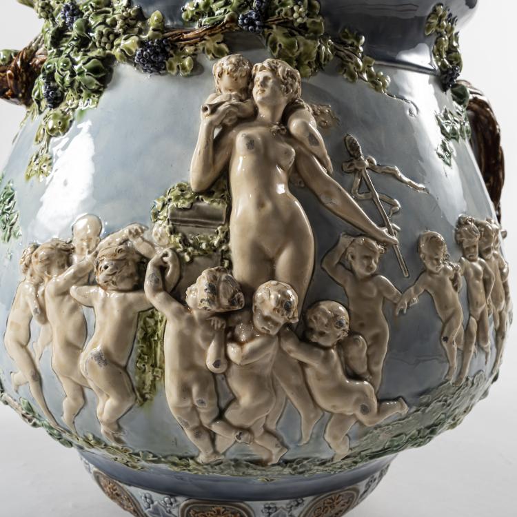 Bild 3 zu Objekt, &Uuml;bertopf, um 1900, Louis Carrier-Belleuse, Hautin & Boulanger, Choisy-le-Roi, 159C 563