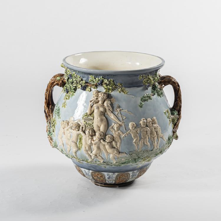 Bild 4 zu Objekt, &Uuml;bertopf, um 1900, Louis Carrier-Belleuse, Hautin & Boulanger, Choisy-le-Roi, 159C 563