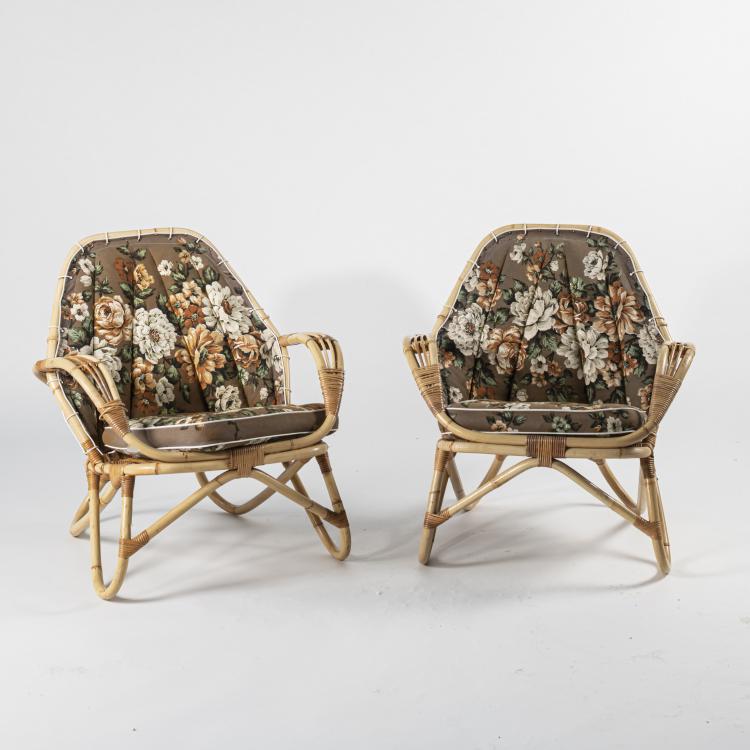 Hauptbild zu Objekt, Small '390' sofa, 2 armchairs and coffee table, c. 1952, Gunnar Hasth, Br&ouml;darna Holm, Ransta (Schweden), 161C 514