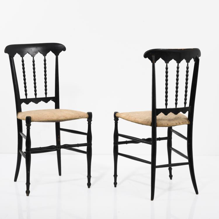 Bild 5 zu Objekt, Zwei 'Chiavari'-St&uuml;hle, 1920/30er Jahre, Colombo Sanguineti (zugeschrieben), Sanguineti, Fratelli, Chiavari (zugeschrieben), 161A 1