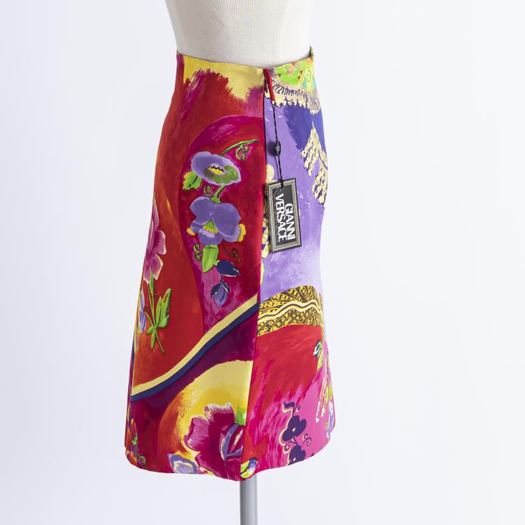 Bild 3 zu Objekt, Skirt with pattern, c. 1980/90, Versace Couture, Gianni, Mailand, 160E 851