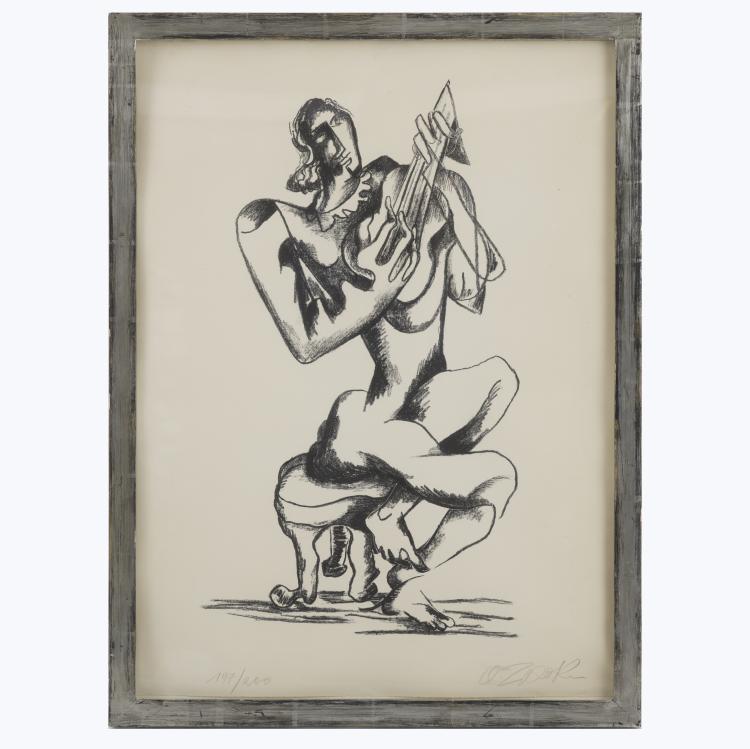 Hauptbild zu Objekt, 'Le Joueur de Luth', 1965, Ossip Zadkine, 160C 471