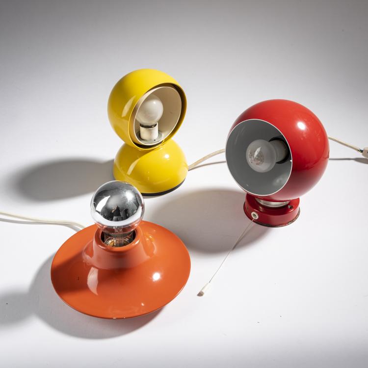 Bild 1 zu Objekt, 2 table lights and a wall light, 1960s, Vico Magistretti (in the style of),Benny Frandsen (in the style of), Artemide, Mailand; D&auml;nemark oder Italien, 161C 684