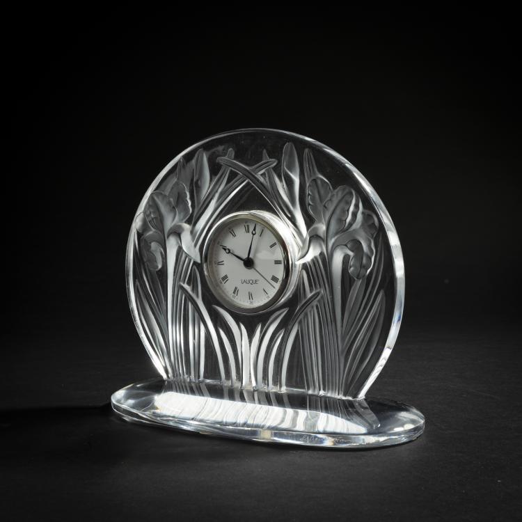 Bild 1 zu Objekt, 'Iris' table clock, 1988, Lalique, Wingen-sur-Moder, 159A 64