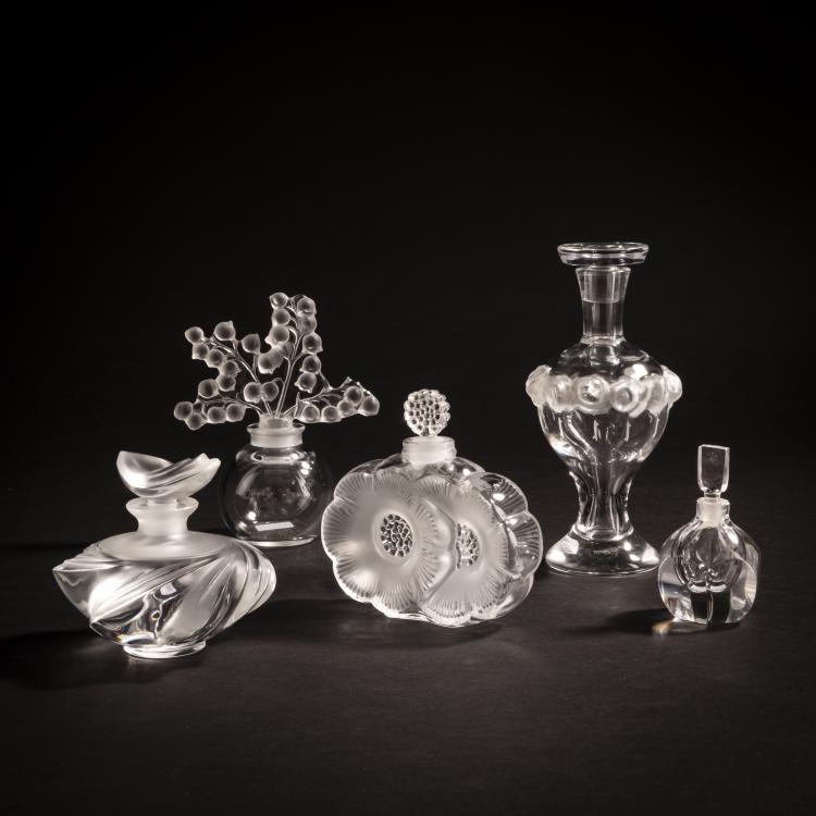 Hauptbild zu Objekt, F&uuml;nf Flakons, 1960er bis 1980er Jahre, Marie-Claude Lalique, Lalique, Wingen-sur-Moder, 159A 63