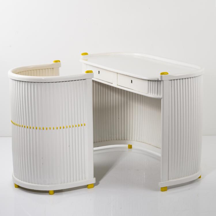 Hauptbild zu Objekt, Schreibtisch und Sessel, 1908, Hans G&uuml;nther Reinstein, Press-Stoff-M&ouml;bel-Gesellschaft, Wien oder Vereinigte M&ouml;belfabriken Germania, Bad Lauterberg, 159C 648