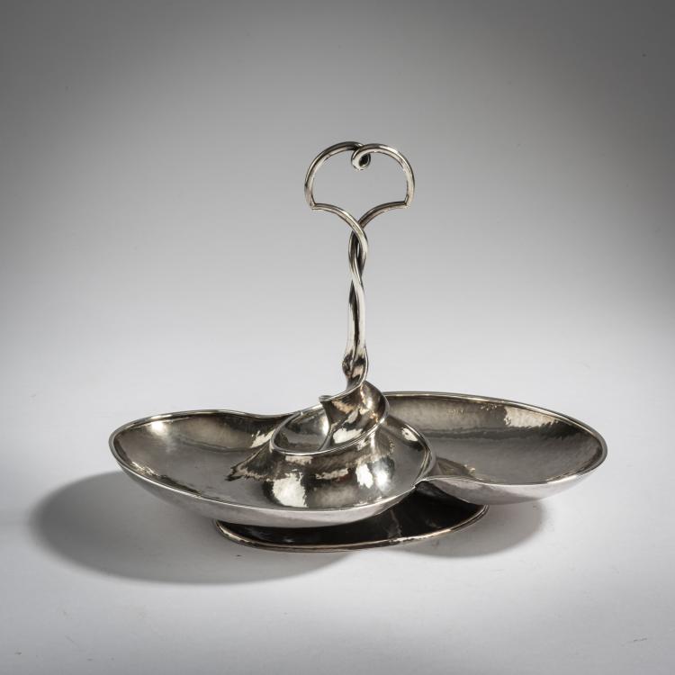 Hauptbild zu Objekt, Candy bowl, 1913, Johannes Ludovicus Mathieu Lauweriks, Hagener Silberschmiede; Zwollo, Frans, 160A 30