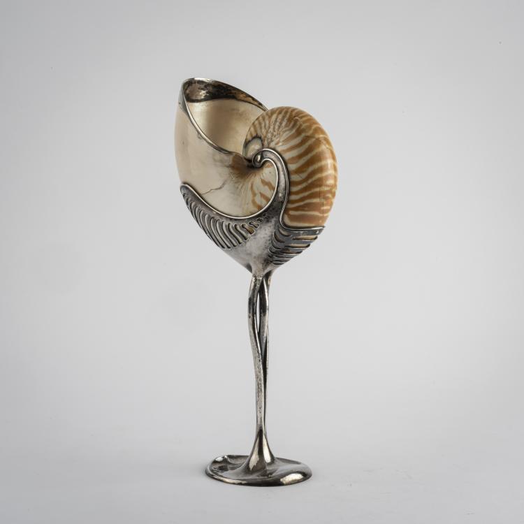 Bild 1 zu Objekt, Nautilus goblet, 1910-14, Johannes Ludovicus Mathieu Lauweriks, Hagener Silberschmiede; Zwollo, Frans, 160A 27