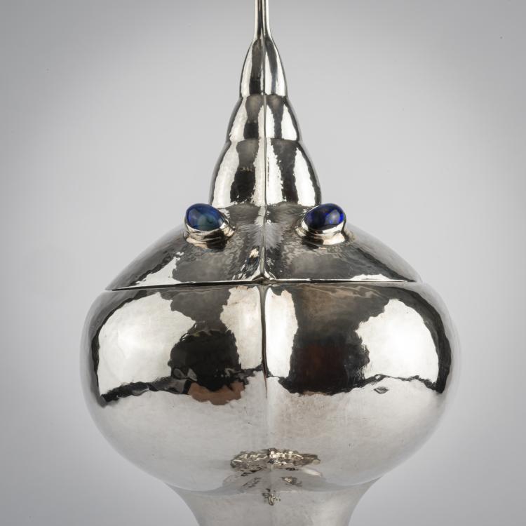 Bild 1 zu Objekt, Ciborium, 1912, Johannes Ludovicus Mathieu Lauweriks, Hagener Silberschmiede; Zwollo, Frans, 160A 31